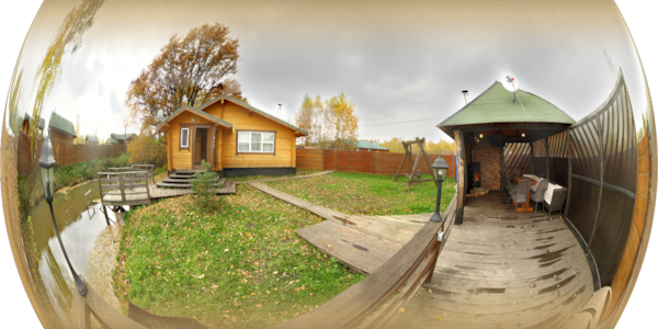 3D-тур по территории комплекса отдыха рядом с баней